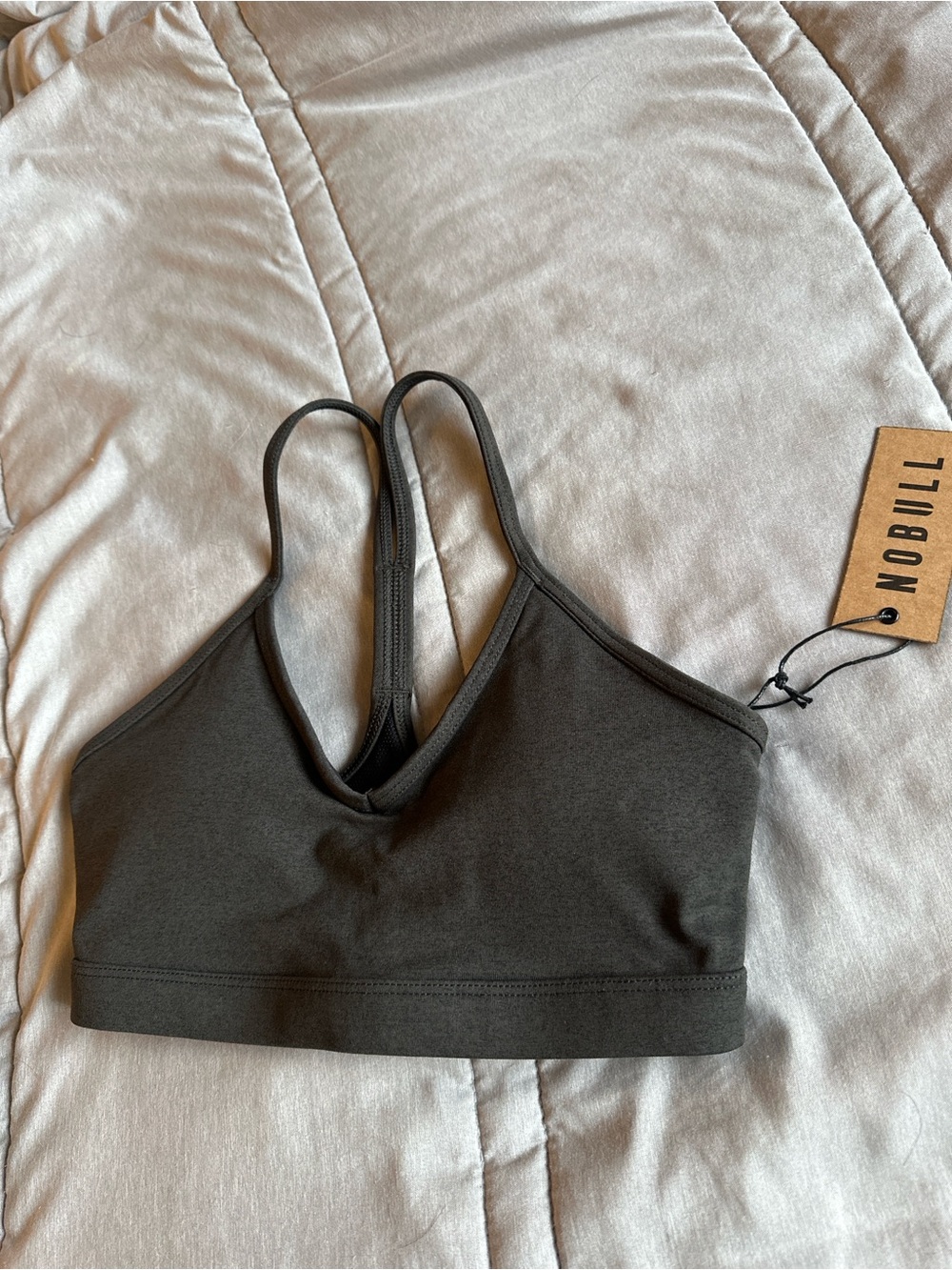 NOBULL Women’s Olive Green Strappy Bralette